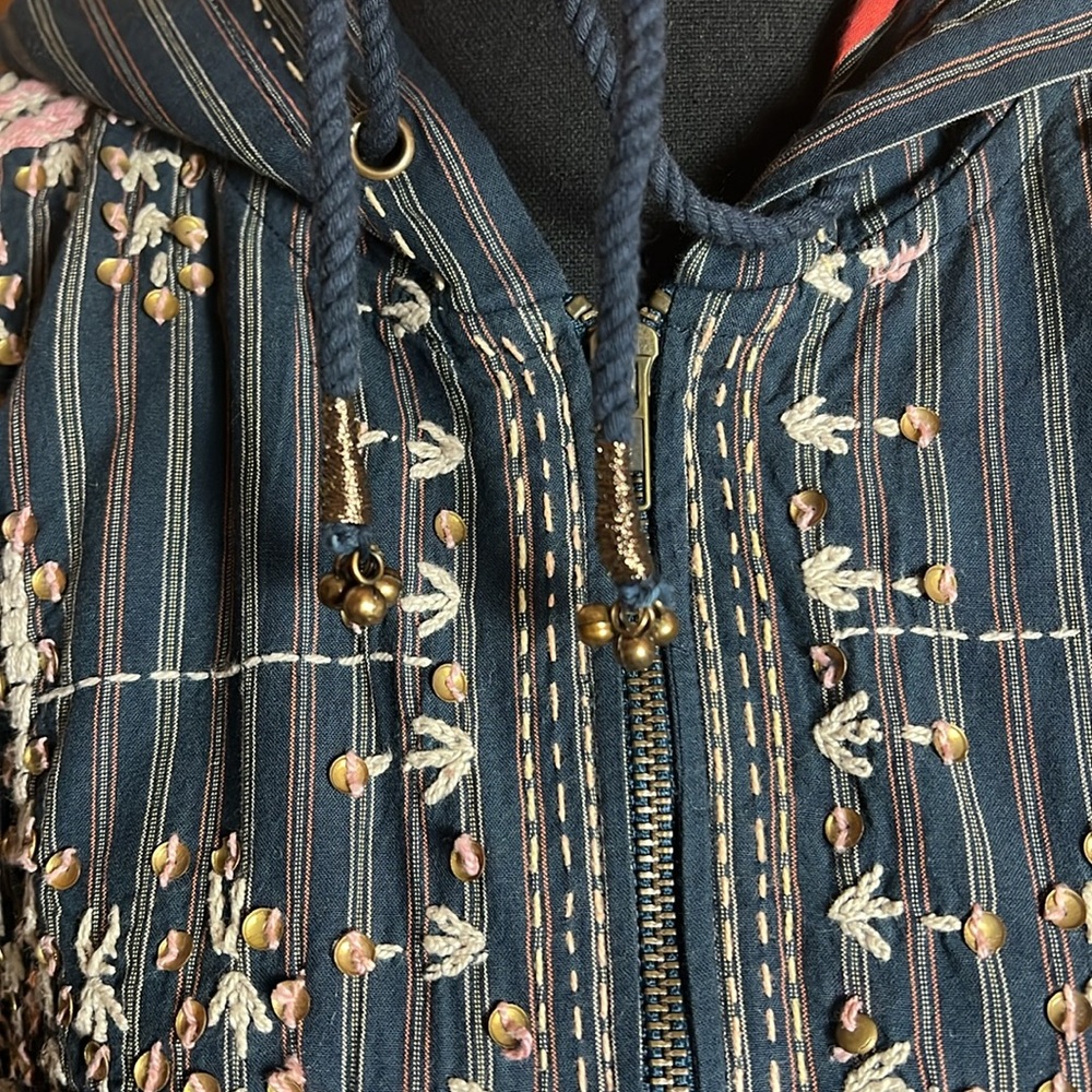 FREE PEOPLE Embellished Stripe Pullover - Picture 11 of 16